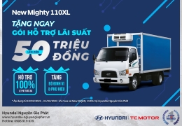 TẬU NGAY XE HYUNDAI 110XL - VỀ TAY ƯU ĐÃI SIÊU HẤP DẪN
