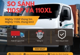 So sánh giữa Hyundai New Mighty 110SP và Hyundai New Mighty 110XL
