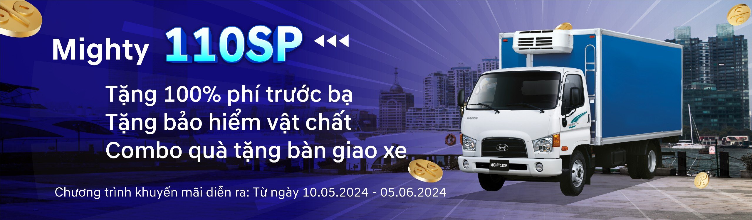 Chương trình khuyến mãi mua Hyundai Mighty 110SP